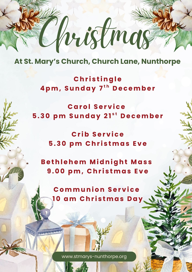 Special Advent and Christmas Services at St Mary's