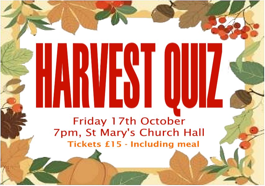 Harvest Quiz Night Poster