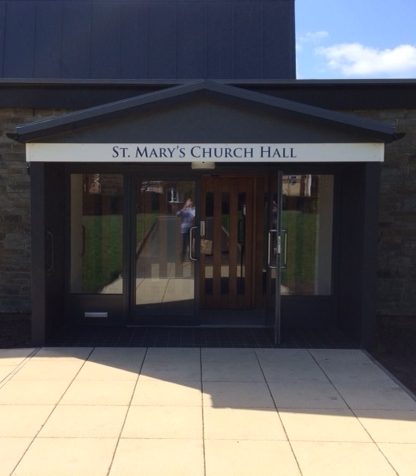 The Church Hall entrance with easy wheelchair access.